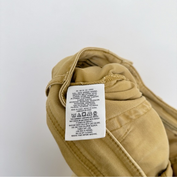 Anthropologie Womens 27 Jefferson Mustard Yellow Slim Utility Pants CN - Picture 12 of 16